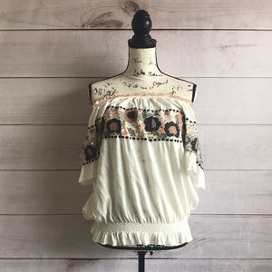Free People Off-Shoulder Peasant Top